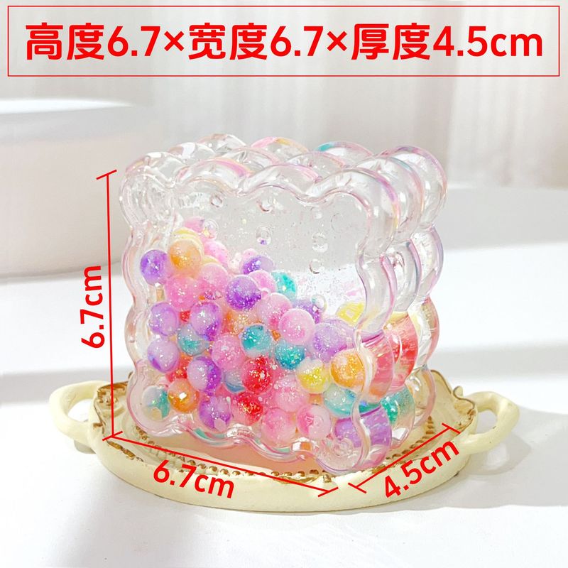 Douyin 人気のバターベアビスケットオイル流砂装飾品ブラインドボックス人形手作りデスクトップ装飾品卸売|undefined