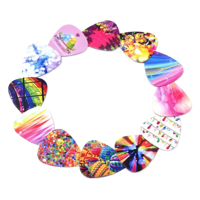 Прямые продажи с фабрики, аксессуары для музыкальных инструментов, сумка для медиатора, медиатор для народной гитары, печатная пружина для медиатора высокой четкости