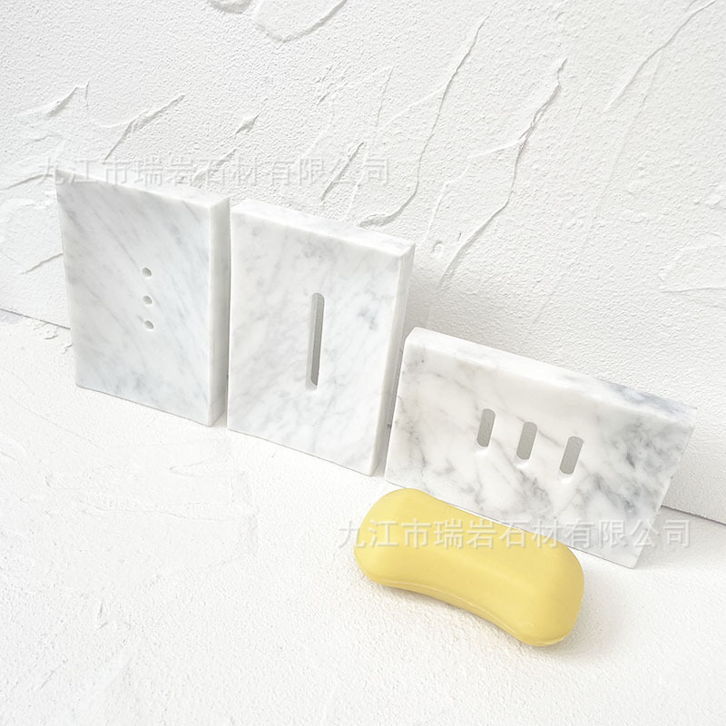 Caja de jabón de mármol natural decoración jabon base de baño de baño de alta calidad base de jabón