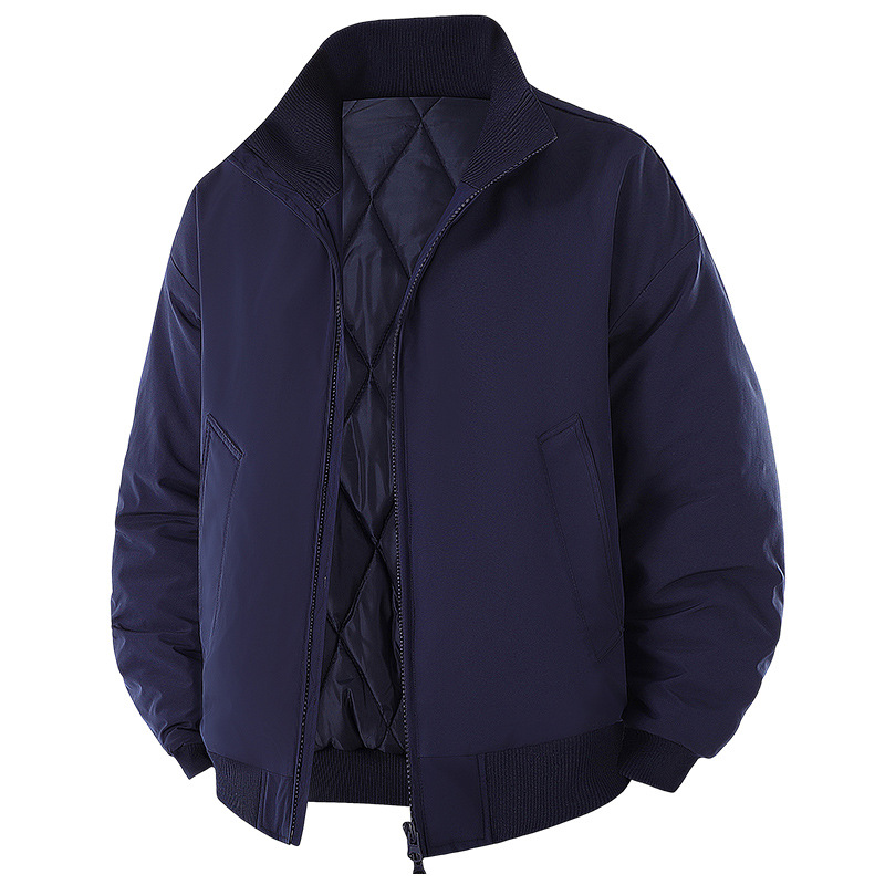 Chaqueta de Aviador Acolchada para Hombre de Poliéster Térmico para Uso Diario e Invierno