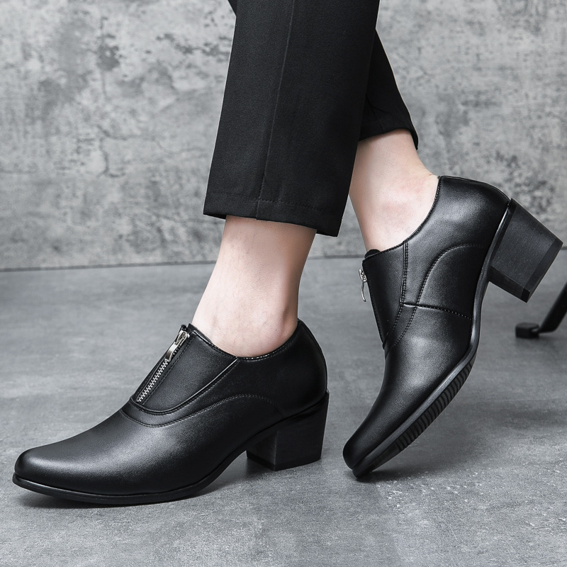 (Cross-border trading), shoes heels for events, trend high heels with zipper 2