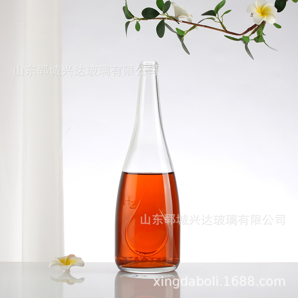晶白玻璃酒瓶 500米露玻璃酒瓶 洋酒瓶厂家直销
