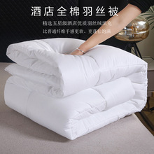 酒店全棉被芯整张羽丝绒被子宾馆民宿空调被四季被冬季加厚保暖被