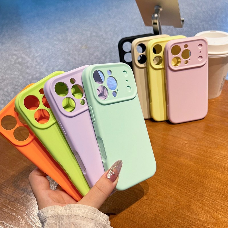 秒变17适用苹果16promax手机壳液态硅胶iphone16镜头全包防摔壳女|undefined
