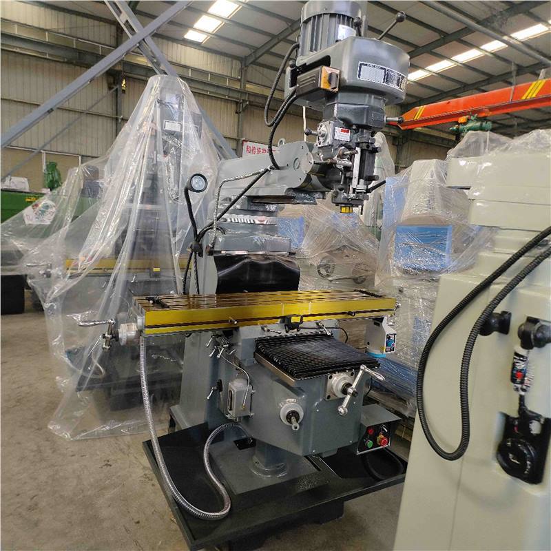 工业级5H炮塔铣床数显铣床4号普通铣床台湾丰堡铣头立铣 立卧两用