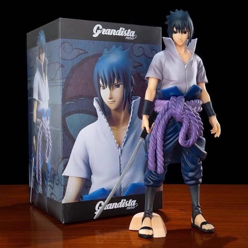 NARUTO -ナルト- 疾風伝 スタンド(ナイフを持つ) サスケ 高さ26cm フィギュアモデル人形卸売|undefined