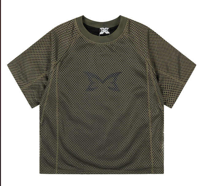 Mertra Jersey Logo Mesh Olive Green