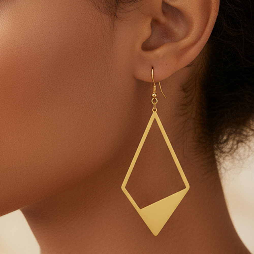 Fashionable geometric trend elegant pendant stainless steel