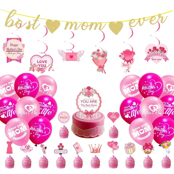 best mom набор флажков и шаров 4