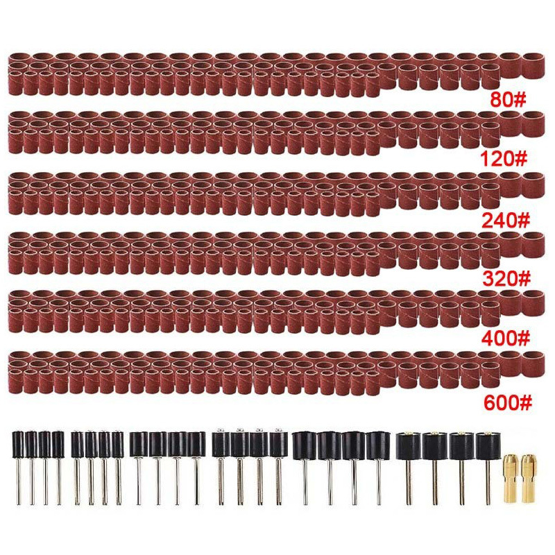 458PC砂纸圈套装 电磨吊磨机配件组合打磨抛光切割厂家批发