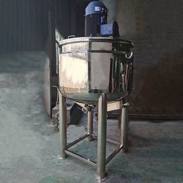 Смеситель для съедобного вкуса, глицерин, электрическое отопление, двухслойная бочка, резервуар для смешивания дымового масла, высокоскоростная свободная бочка из нержавеющей стали