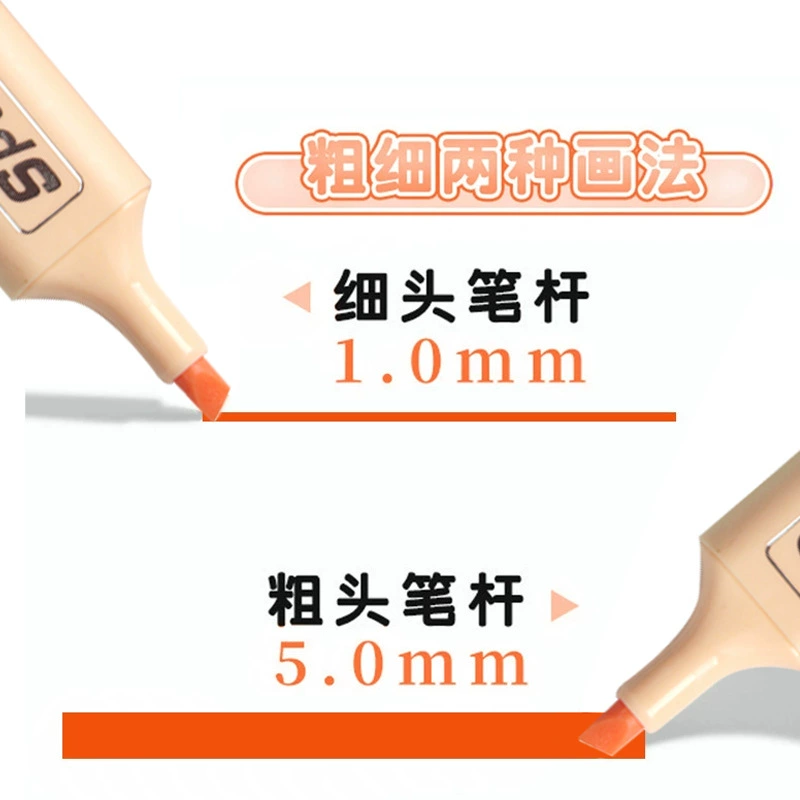 (Cross-border trading), fluorescence marker for students, 6 colors