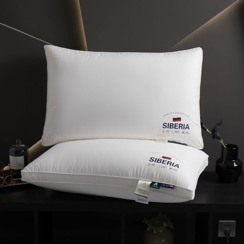 Maternal and infant grade A-grade neck protection double pillow, a pair of cervical spine hotel pillow core, home B&B pillow core, 100% cotton