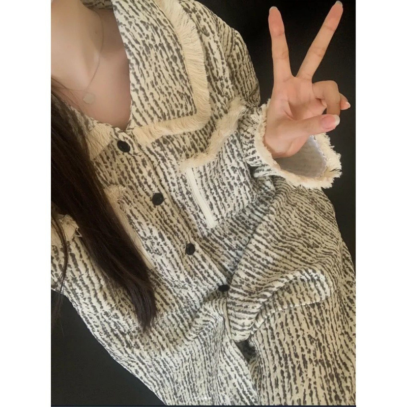 파자마 INS 고가 학생 긴팔 바지 파자마 여성 봄과 가을 새로운 술 홈 옷 정장