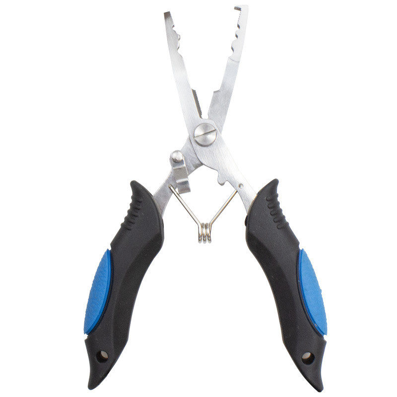 Color doble mango de goma alicates de pesca 4 '5' 6 '7' 8 '9' alicates de pesca de tamaño fuerte línea de caballo de corte línea de pesca tijeras