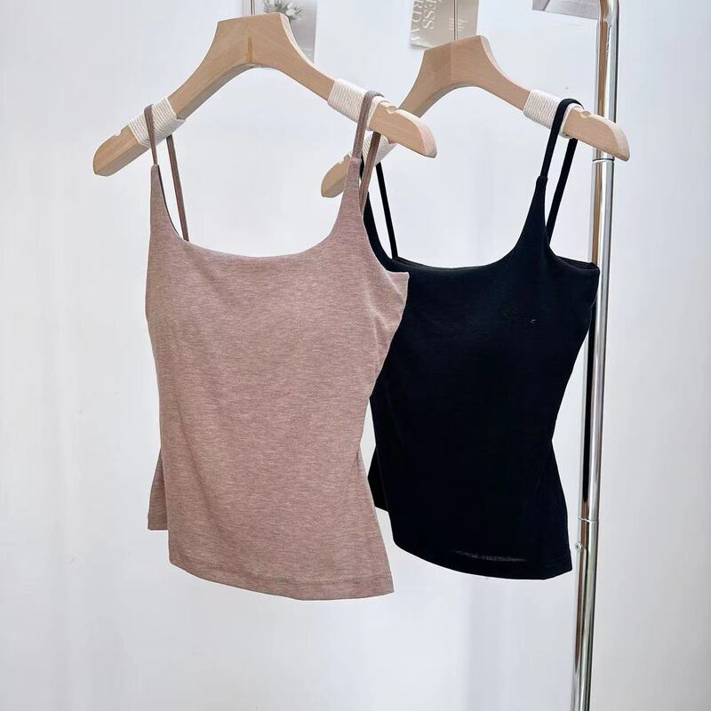 Spring and summer camisole women's large U-collar beautiful back underwear with base linen tube top vest