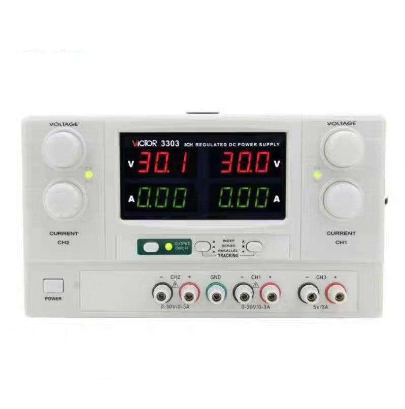 胜利VC3303数显多路可调直流稳压电源30V/3A电源稳压电源