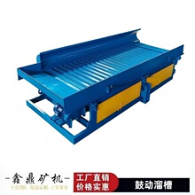 鼓动溜槽颗粒金回收设备FGS12-15型号齐全粘金鼓动溜槽选矿淘金机