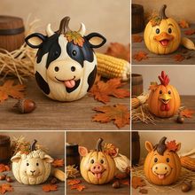 �羳��ƷFarm Pumpkin Figurines�r�������Ϲϵ����֬�b�Ʒ�Y��
