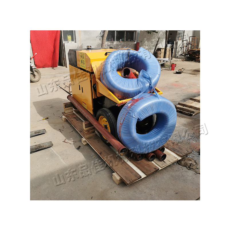 小型液压二次构造柱泵细石混凝土输送输送泵建筑工地水泥浇注泵