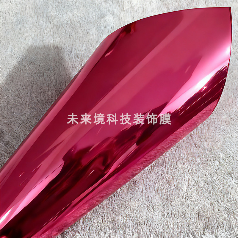 PET mirror electroplating film, shiny silver-gold electroplating, tungsten steel gray, green, purple, red, blue motorcycle car color change film
