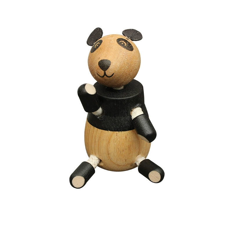 Wooden realistic constructor, farm, doll, early education
