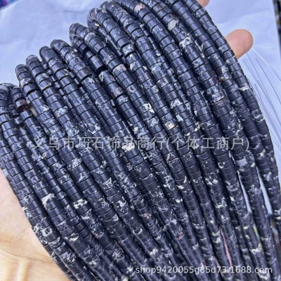 Right Angle Spacer Tiger Eye – Zərgərlik ara hissələri - synthetic-black-emperor-stone-36mm