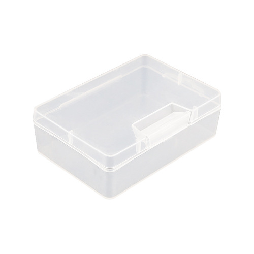 Rectangular PP plastic packaging empty box with lid transparent storage box accessories mobile phone repair storage dustproof small box