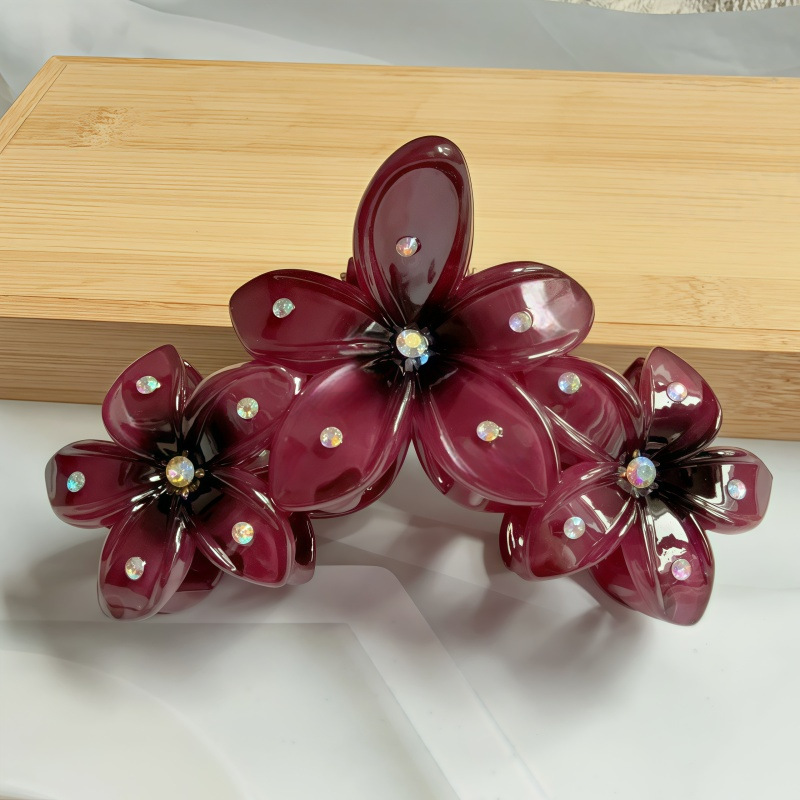 2025 Fermaglio per capelli con fiore di baobab transfrontaliero europeo e americano, accessorio floreale di alta gamma per donna, fermaglio per capelli in stile francese per_voghion.com