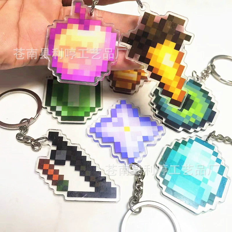 Cartoon acrylic keychain, backpack accessory