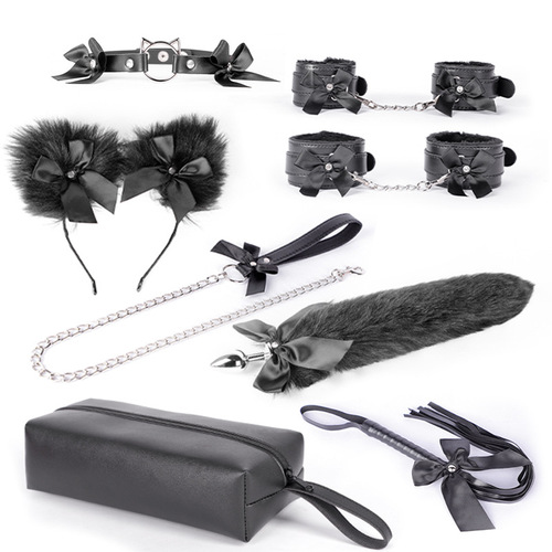 Sexual products SM props bondage restraint kit handcuffs storage bag manufacturer wholesale dropshipping