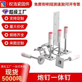 跨境厂家现货吊顶神器一体钉炮钉枪专用圆片消防钉迷你炮钉一体钉