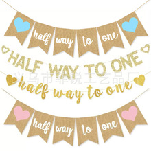 baby shower�Ɍ��玧half way to one�鲼������[��������ñ���