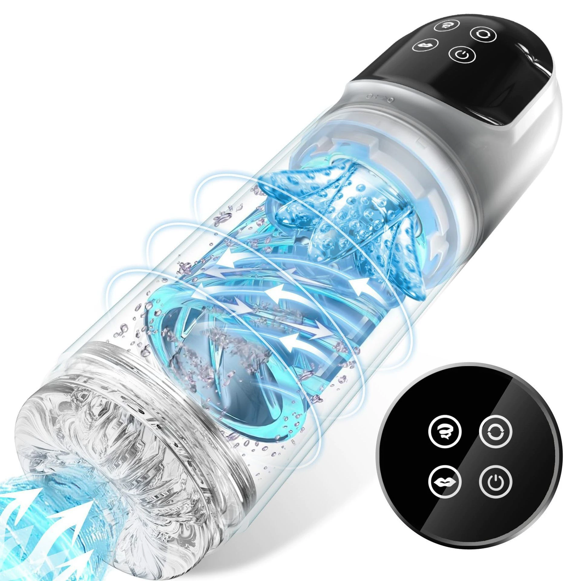 Smart Men's Automatic Rotating Masturbator, Universal Sleeve, Vibration & Fully Automatic