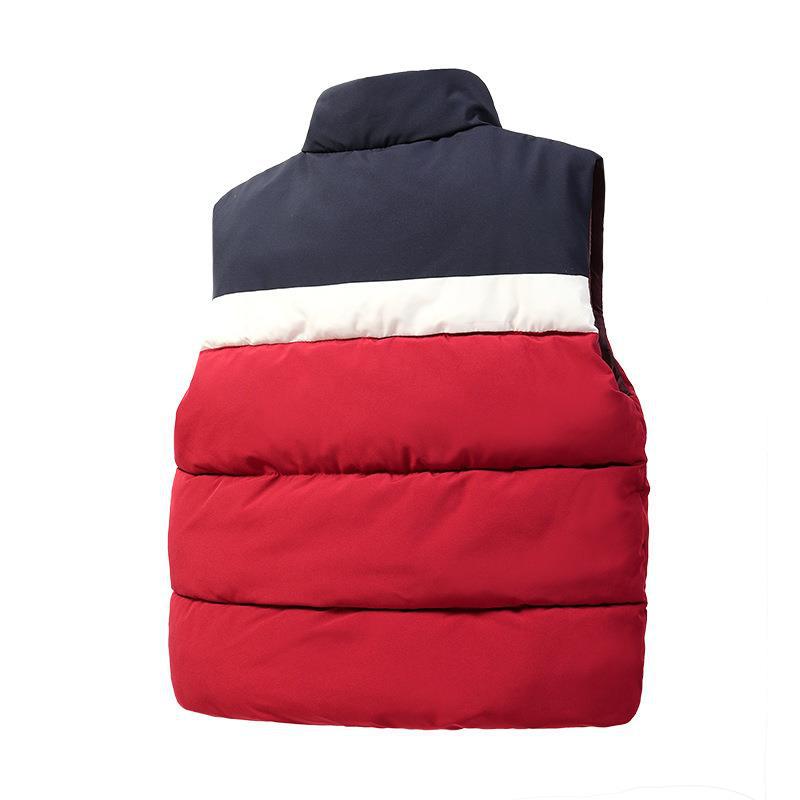 Chaleco de algodón para niños Otoño e Invierno para niños y niñas a juego de colores para bebés chaleco cálido estilo universitario Chaleco de Kindergarten
