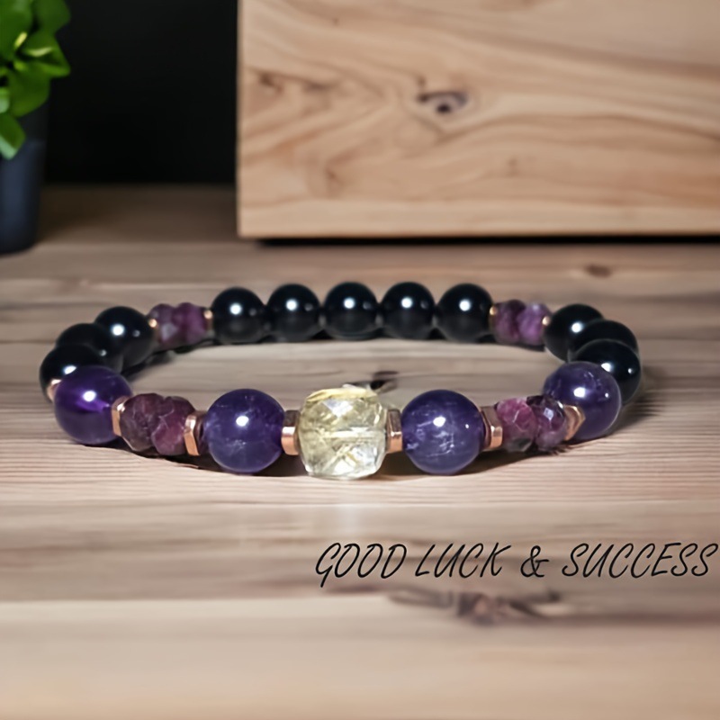 Tume Cross-Border Natural Stone Punk Style Street Fashion Bracelet For Women High-End Jewelry Hot Selling_voghion.com