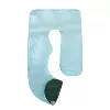 Crystal velvet light blue and green double-single pillowcase
