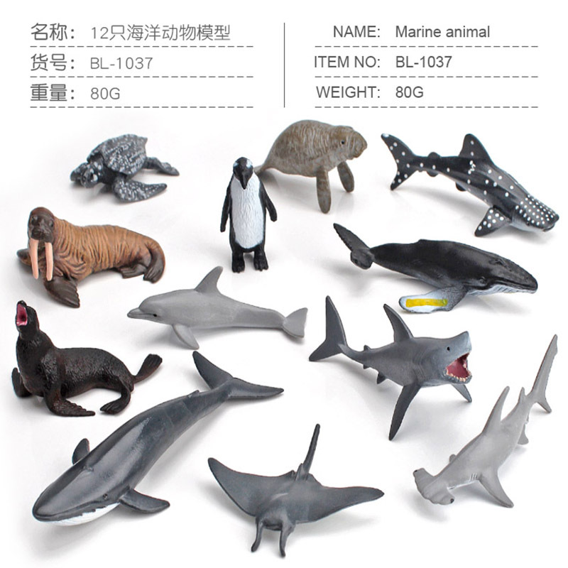 BL-1037 12 marine animals 80g