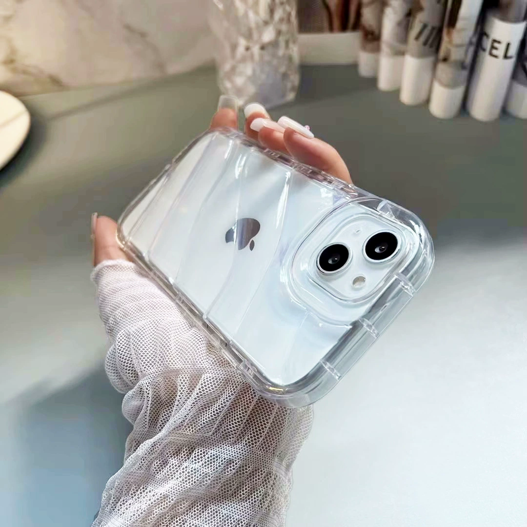 Чехол для телефона (Apple iPhone 17) лазерная оболочка прозрачная, защита от падения, совместим с несколькими моделями