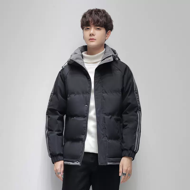 Men's warm demi-season trend down jacket with down, 2022 collection