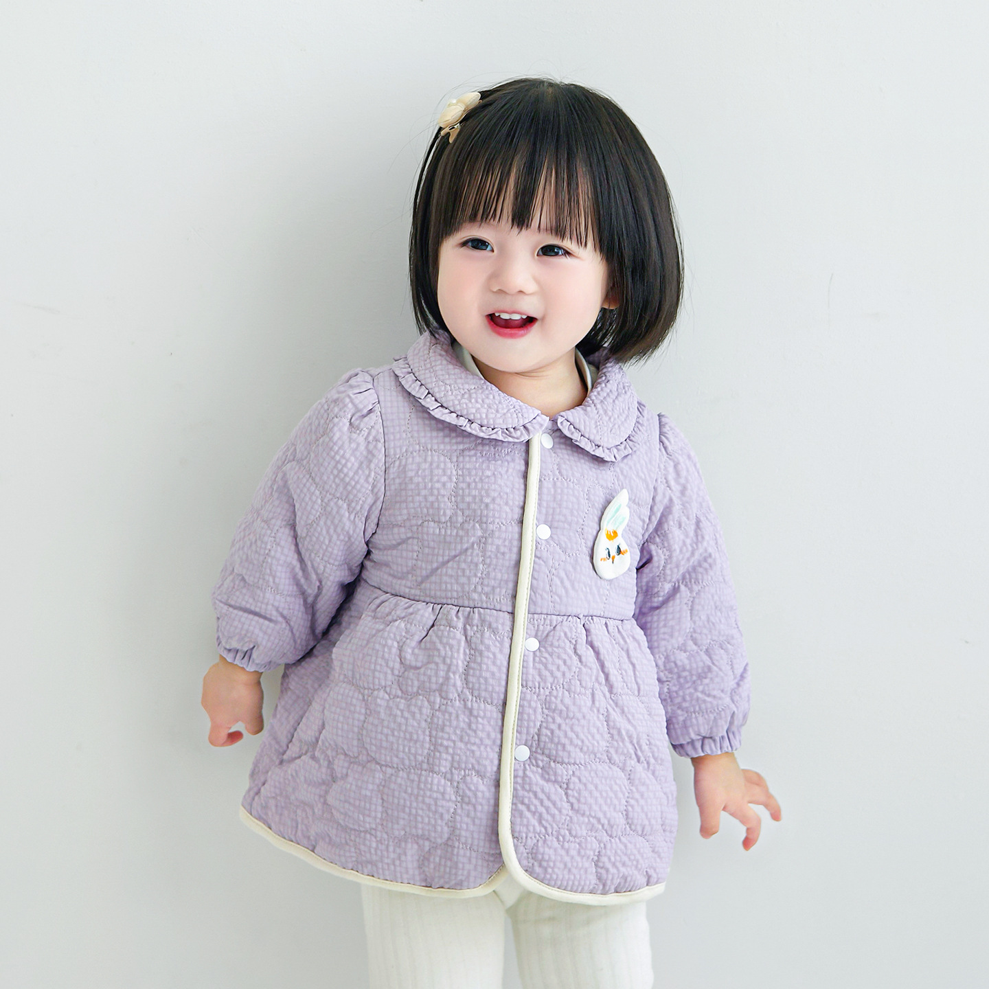 Chaqueta de algodón infantil primavera, otoño, invierno, abrigo de algodón caliente, chaqueta de invierno para niñas de un año, chaqueta de algodón para niñas