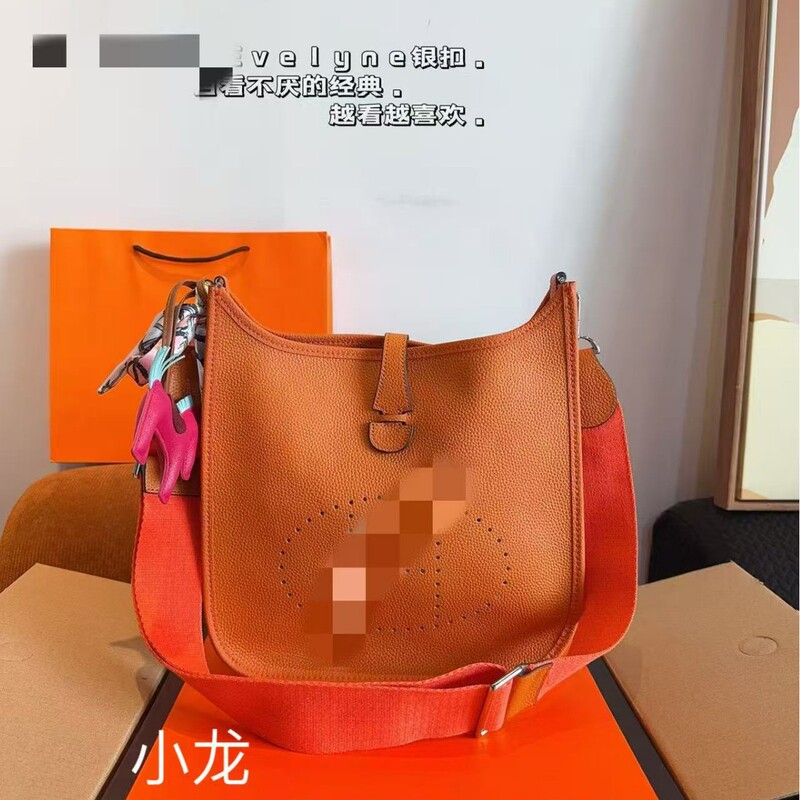 2025 New Genuine Leather Fashion Hollow Out Perforated Bag Casual Women's Bag Korean Version Single Shoulder Crossbody Bag Evelyn Trend 2025 New Genuine Leather Fashion Hollow Out Perforated Bag Casual Women's Bag Korean Version Single Shoulder Crossbody Bag Evelyn Trend