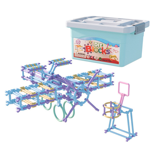 Smart Stick Building Blocks Assembled Educational Toys DIY Build Little Genius Puzzle 3D Three-dimensional High Difficulty Storage