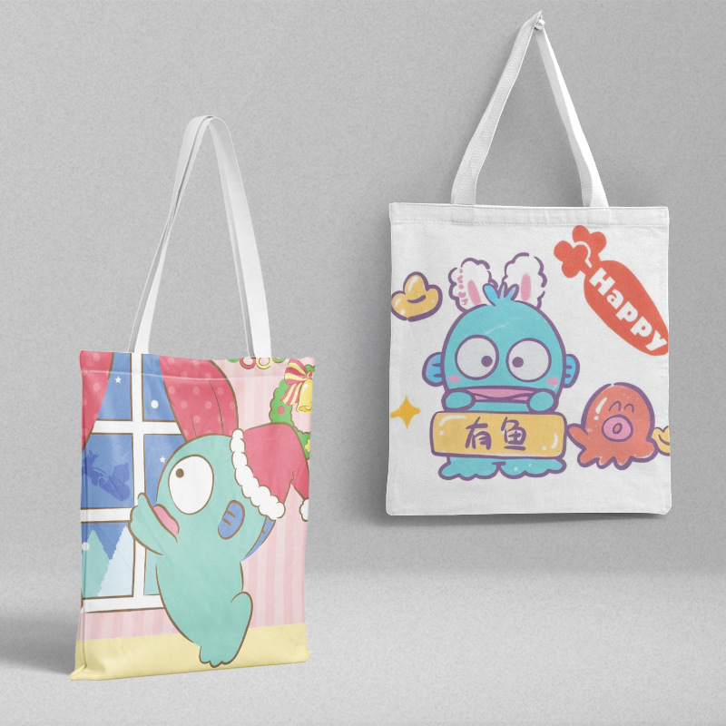 Bolsa de lona Sanli Gull pequeña fresca y simple estilo ins versión coreana hermosa bolsa de hombro bolsa de compras portátil al por mayor