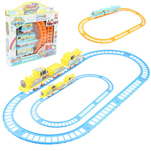 Net red children's electric toy car track racing model boys supermarket stall night market gift toys wholesale