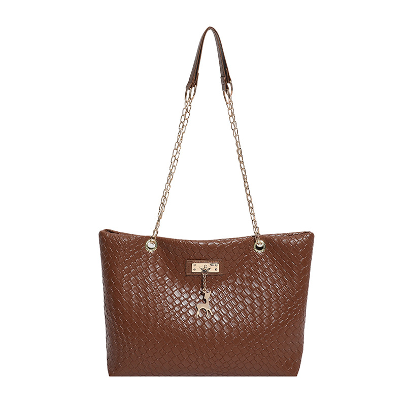 Bolsa de tejido para mujeres 2026 nueva bolsa de hombro de gran capacidad, bolso de cadena de alta calidad, bolso de mano de viaje universal
