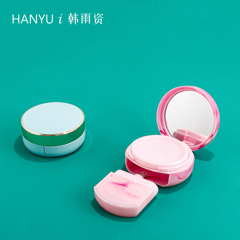 新款真空按压气垫盒 15g可替换内胆粉底液垫BB霜分装空壳彩妆包材