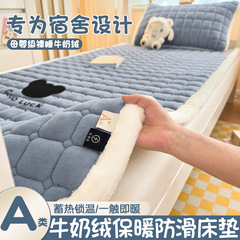 牛奶绒床垫褥子软垫家用加厚宿舍学生单人铺垫被冬季加绒毛毯床褥