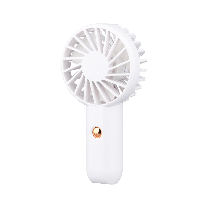 Nuevo niño pequeño ventilador de mano transfronterizo en vivo ventilador de bolsillo portátil cuello colgante con cuerda de carga mini ventilador