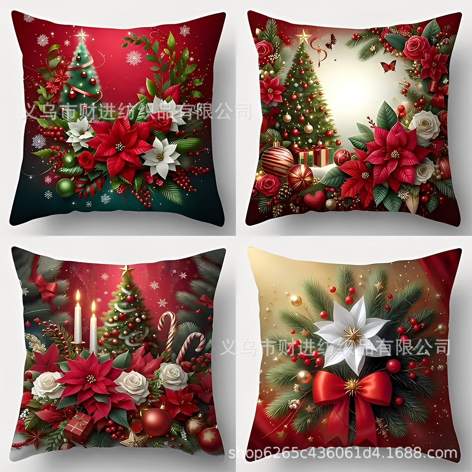 Transfronterizo Temu nueva combinación de Navidad abrazo funda de almohada Amazon casa sofá decoración cojín funda de almohada al por mayor image 51